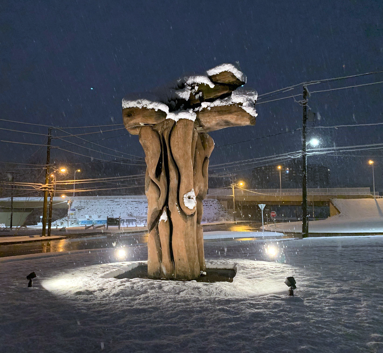 Sculpture at 15th Street and Martin Luther King Drive